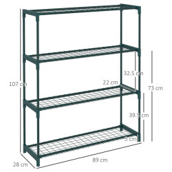 Стеллаж для цветов Outsunny 84H-066V00DG (Dark Green) Thumb