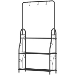 Etajera pentru flori Outsunny 84H-153V00BK (Black) Thumb