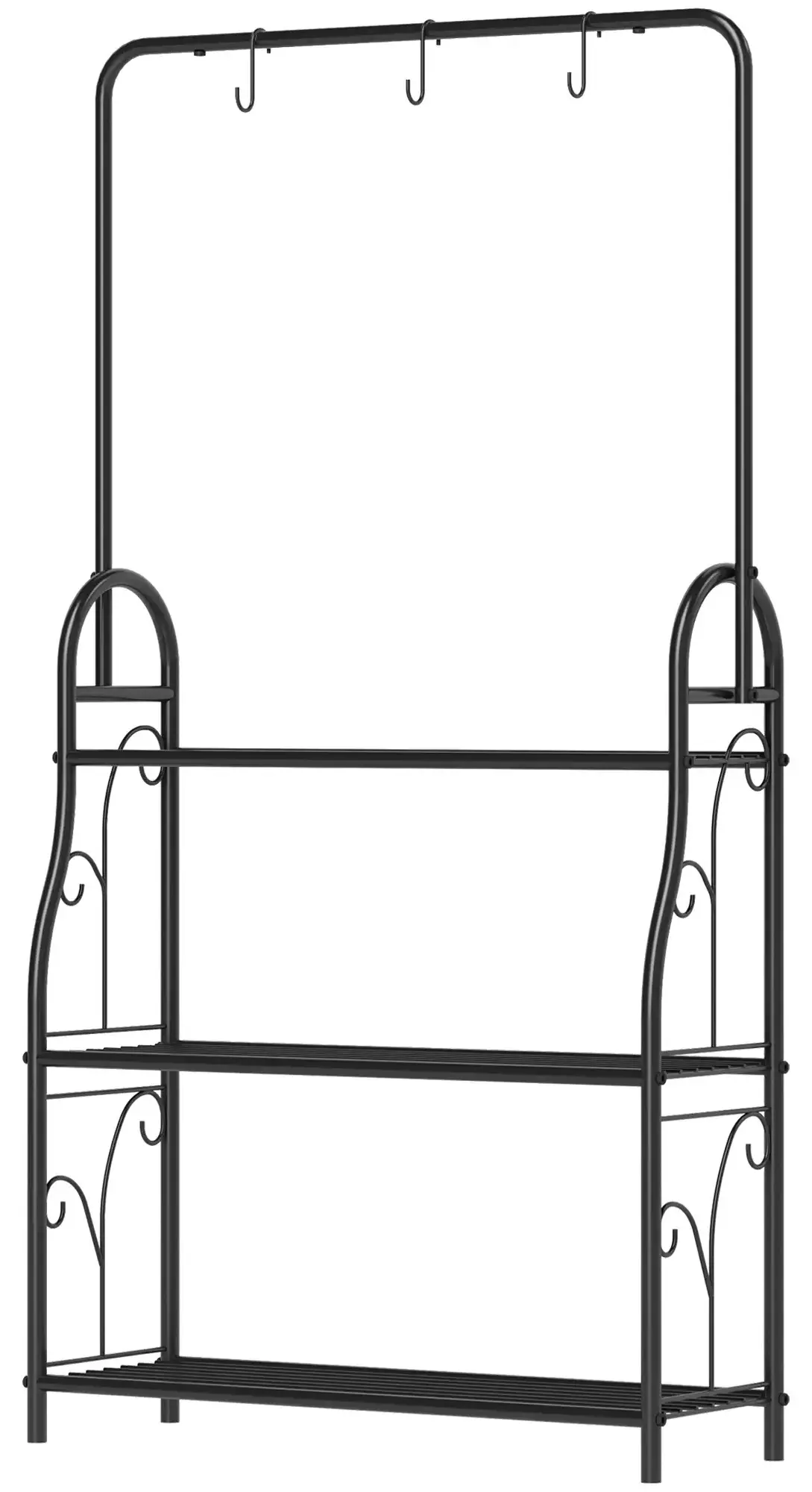 Etajera pentru flori Outsunny 84H-153V00BK (Black) - 2