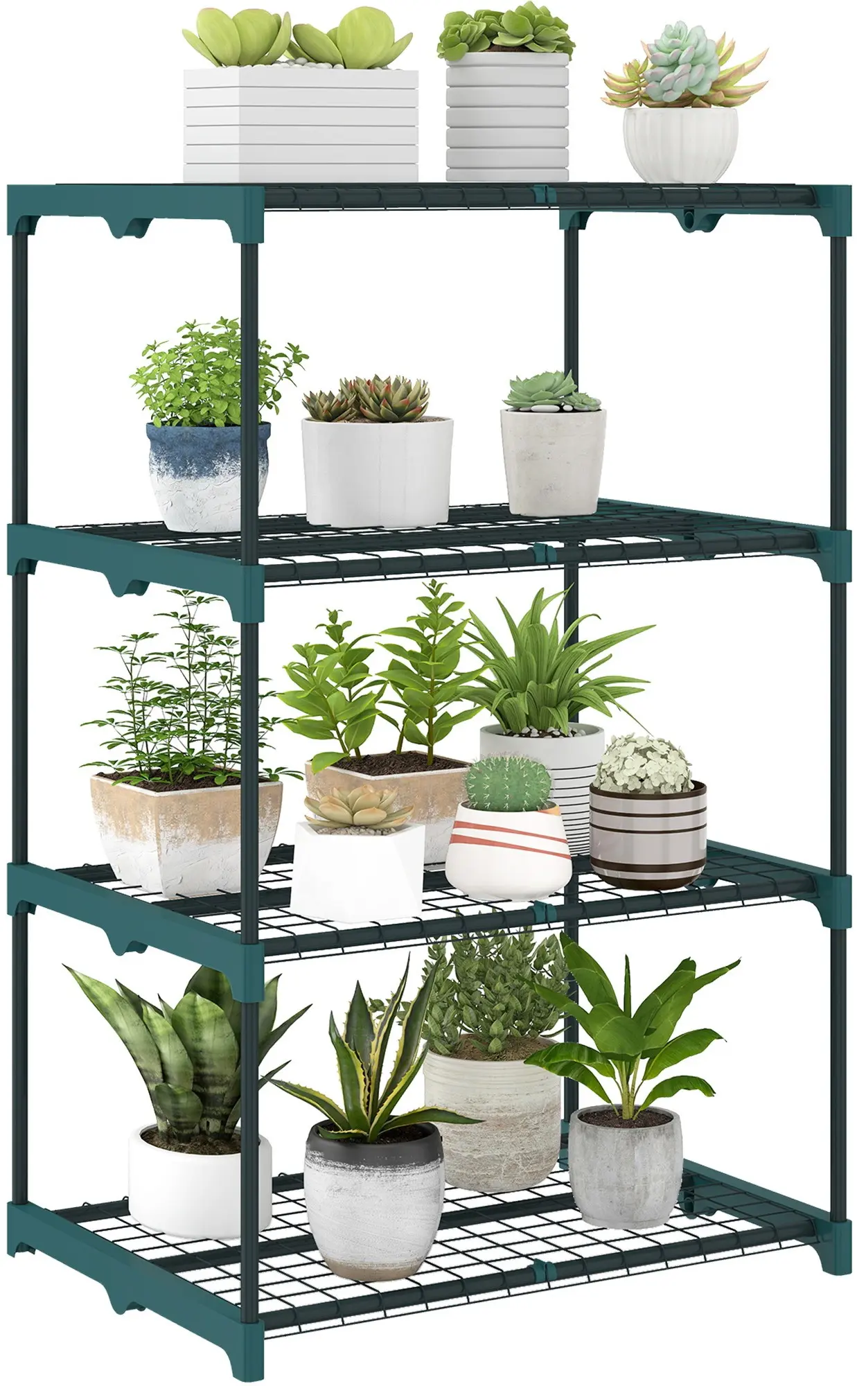 Etajera pentru flori Outsunny 84H-434V01DG (Dark Grey) - 2