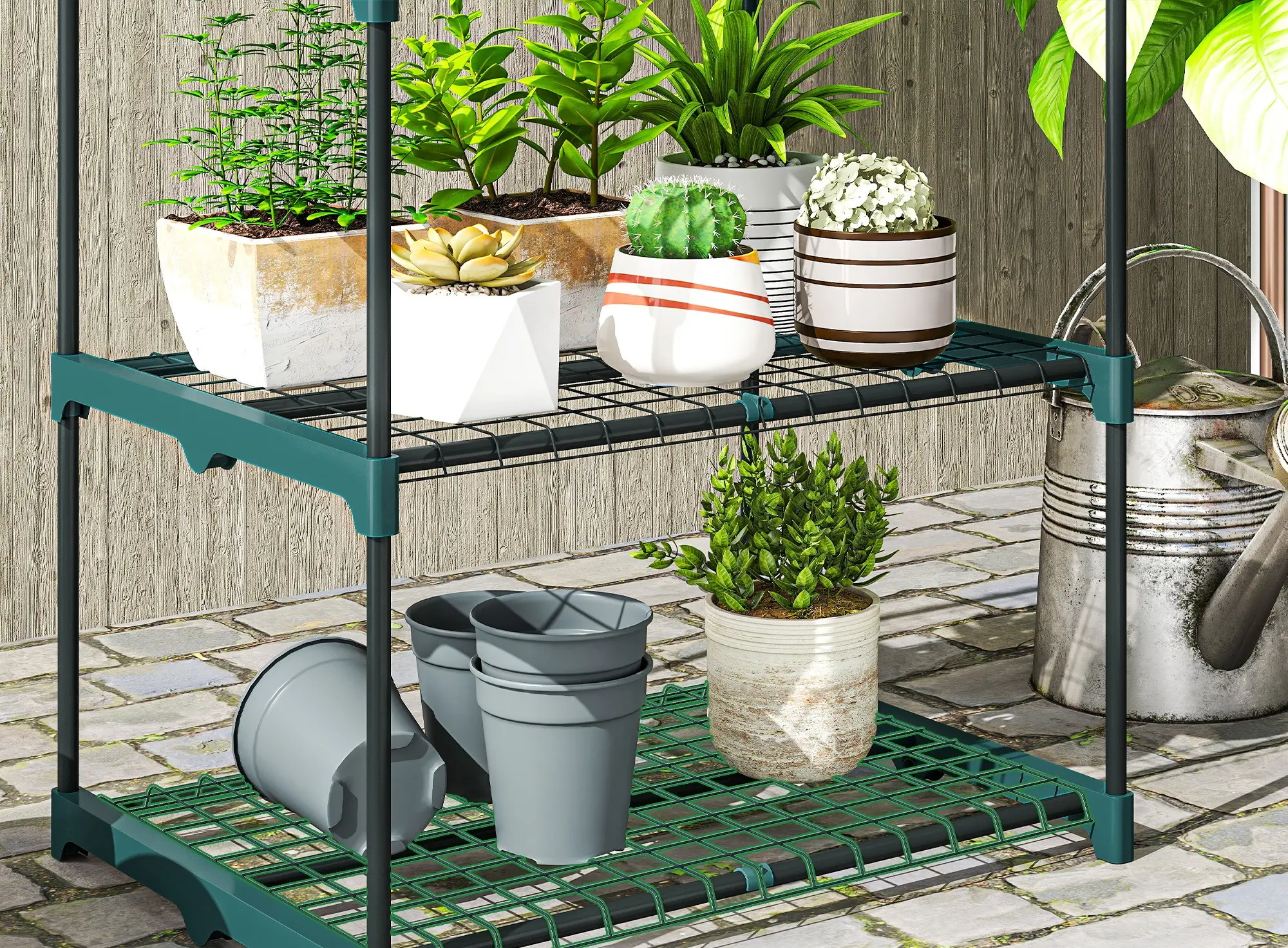 Etajera pentru flori Outsunny 84H-434V01DG (Dark Grey) - 5