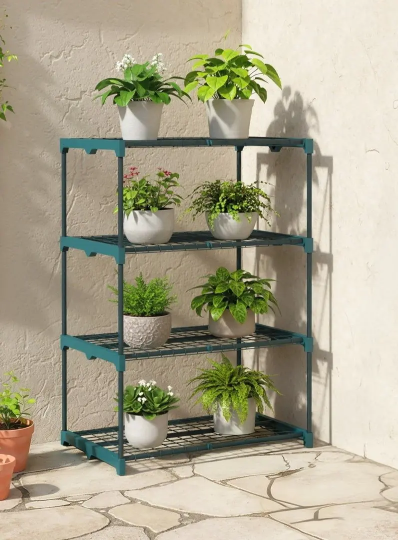 Etajera pentru flori Outsunny 84H-434V01DG (Dark Grey)