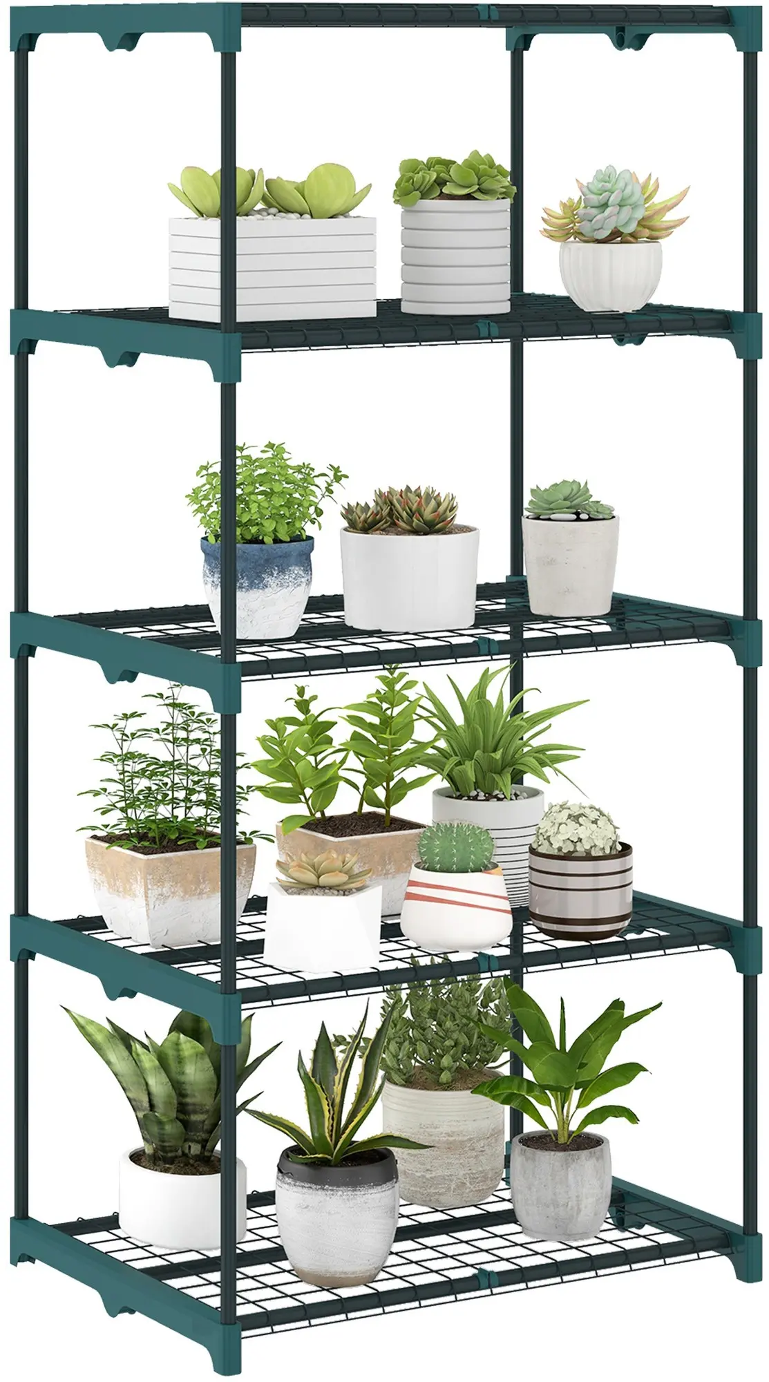 Etajera pentru flori Outsunny 84H-434V02DG (Dark Grey) - 2