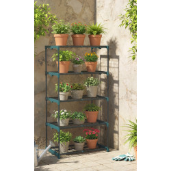 Etajera pentru flori Outsunny 84H-434V02DG (Dark Grey)