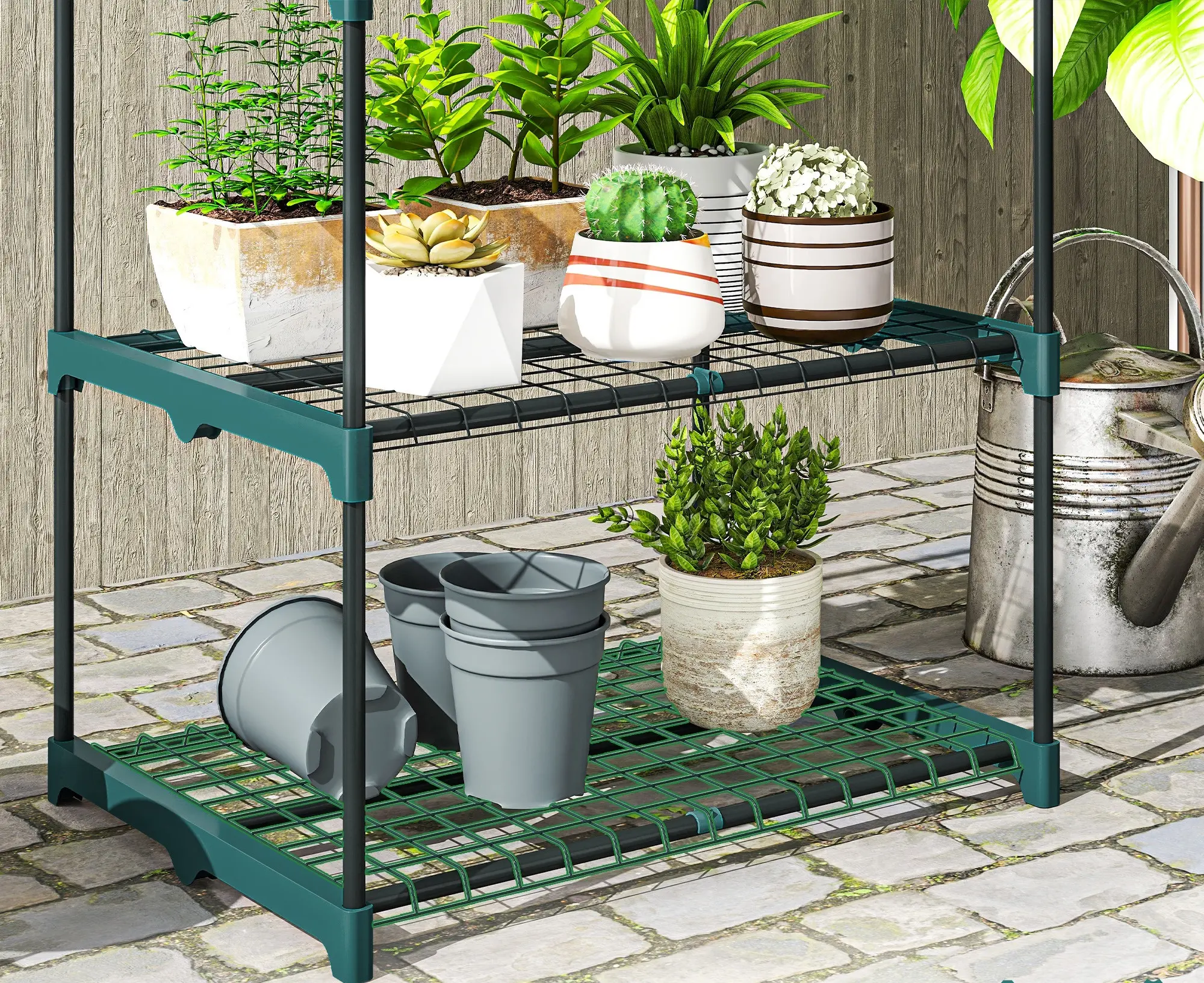 Etajera pentru flori Outsunny 84H-434V02DG (Dark Grey) - 7