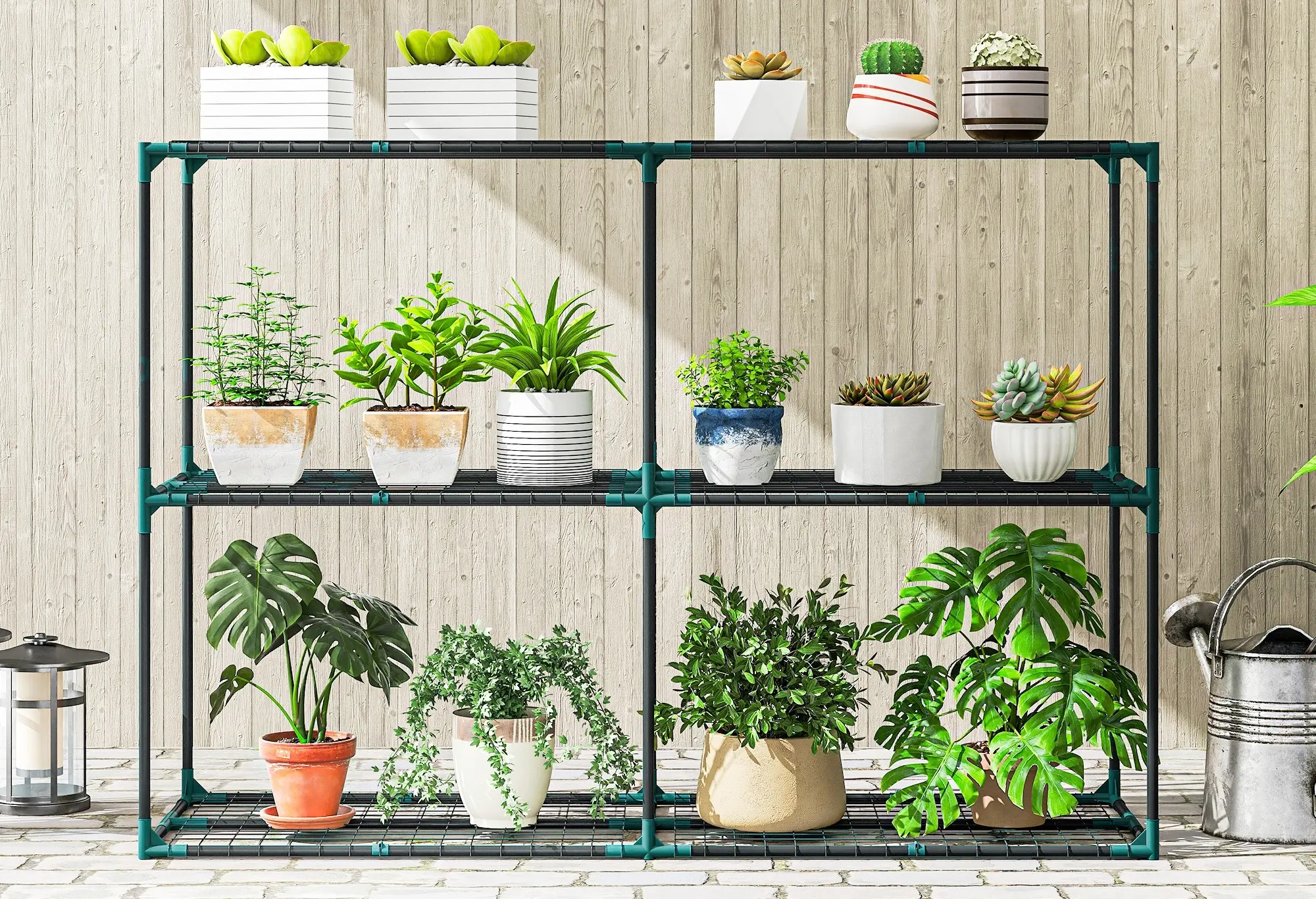 Etajera pentru flori Outsunny 84H-435V00DG (Dark Grey) - 2