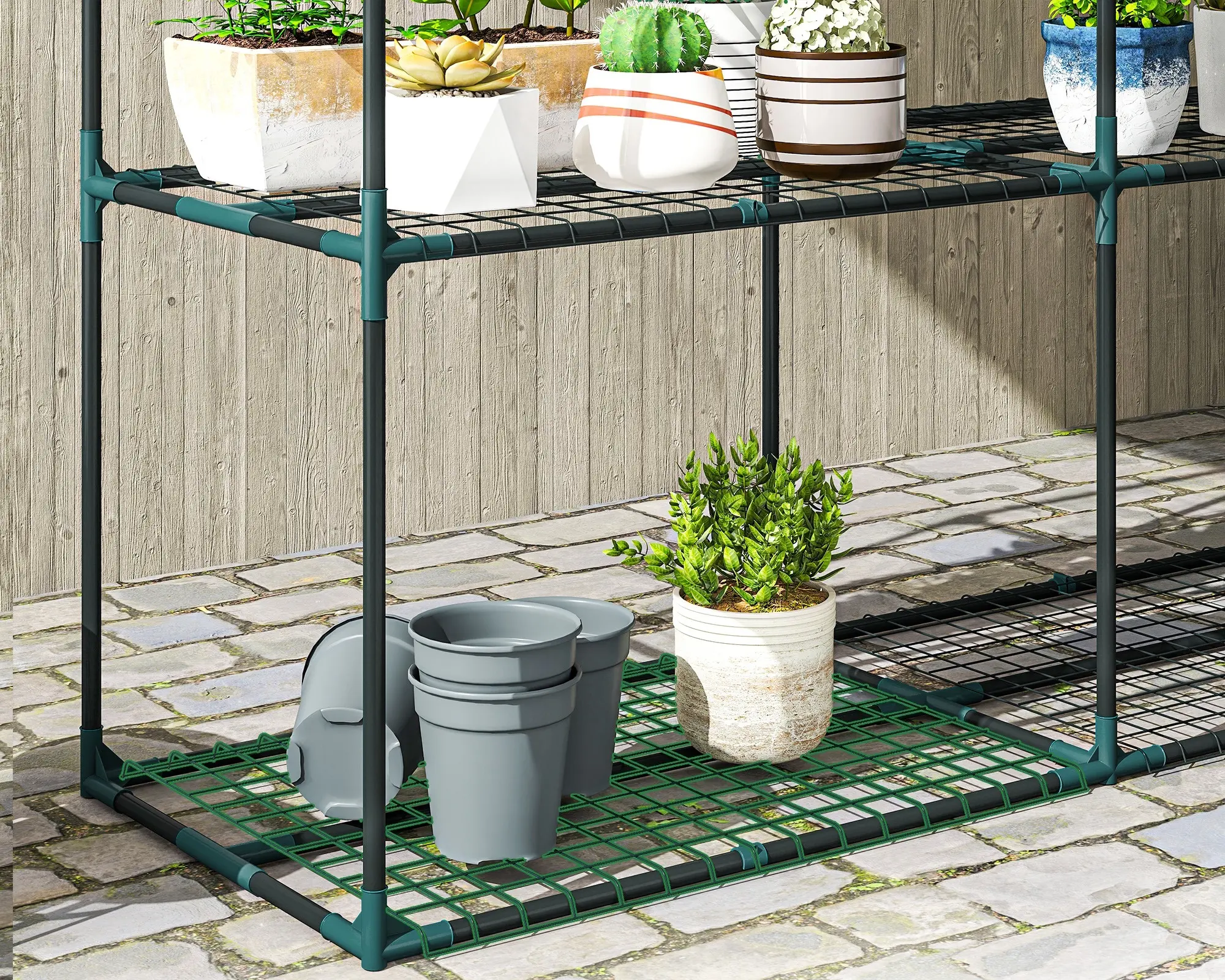 Etajera pentru flori Outsunny 84H-435V00DG (Dark Grey) - 7