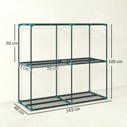 Etajera pentru flori Outsunny 84H-435V00DG (Dark Grey) Thumb