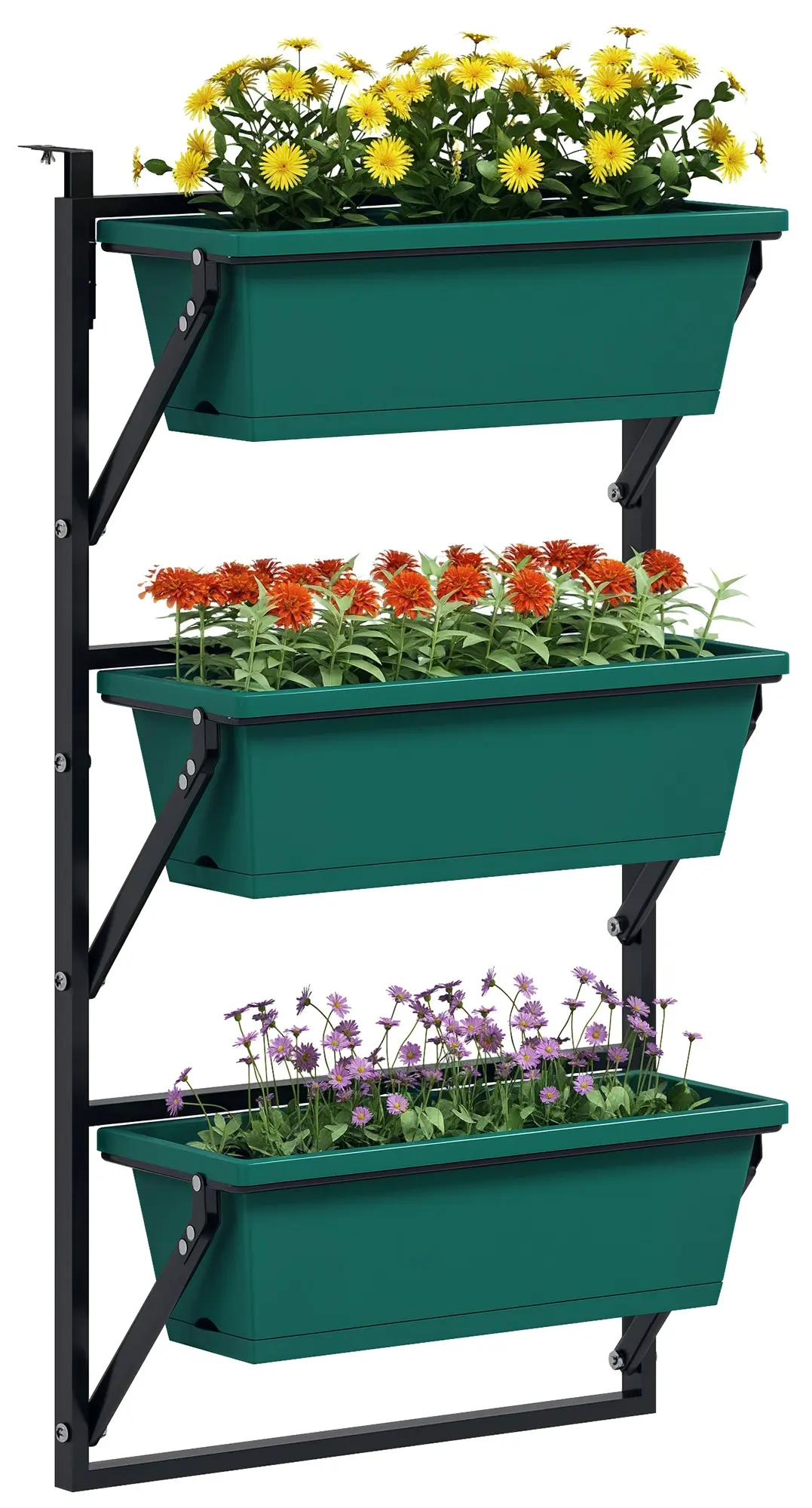 Suport pentru plante cu 3 nivele Outsunny 84H-328V00GN (Green) - 2