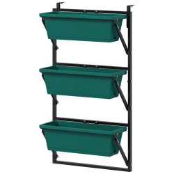 Suport pentru plante cu 3 nivele Outsunny 84H-328V00GN (Green) Thumb