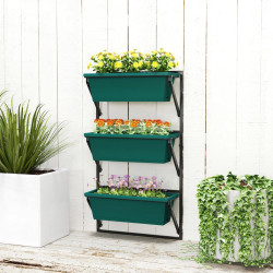 Suport pentru plante cu 3 nivele Outsunny 84H-328V00GN (Green) Thumb