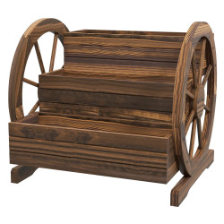 Pat de gradina cu 3 nivele Outsunny 84H-029V00TN (Natural) Thumb