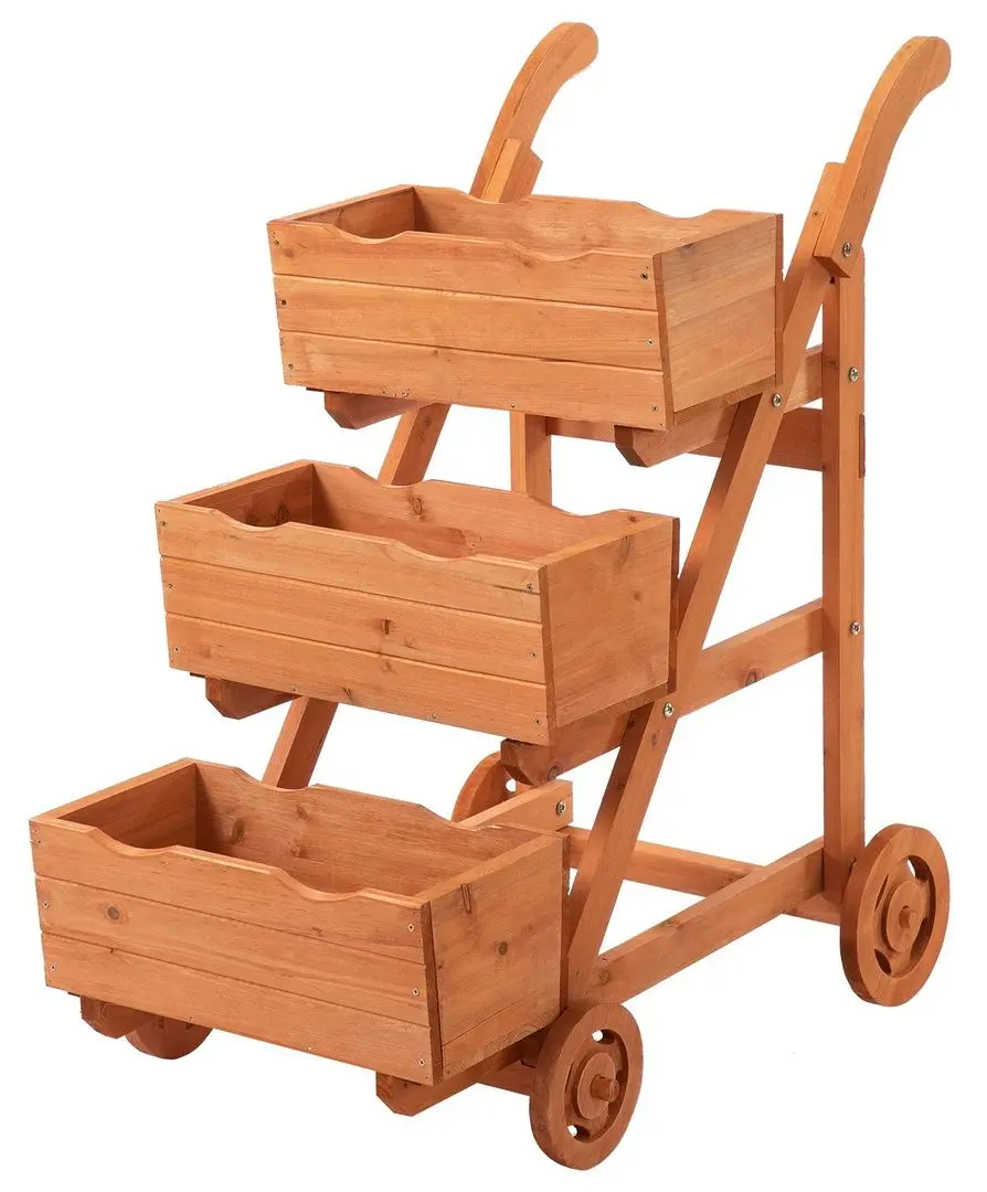 Вертикальная клумба Outsunny 845-470 (Light Brown) - 2