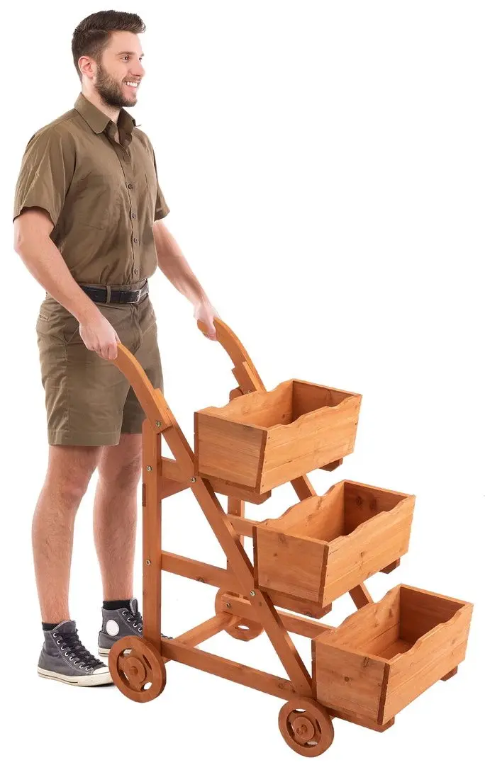 Вертикальная клумба Outsunny 845-470 (Light Brown) - 3