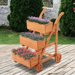 Вертикальная клумба Outsunny 845-470 (Light Brown) Thumb