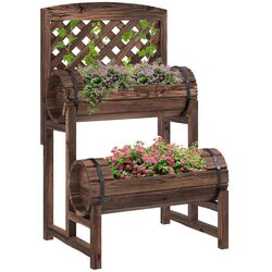 Pat de flori vertical Outsunny 84H-028V00TN (Brown) Thumb