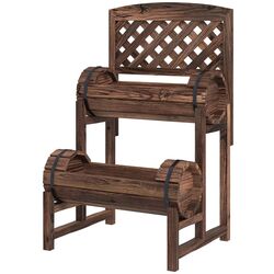 Pat de flori vertical Outsunny 84H-028V00TN (Brown)