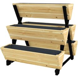 Pat de flori vertical Outsunny 84H-104V00ND (Natural) Thumb