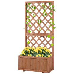 Ящик для цветов со шпалерой Outsunny 845-127 (Orange) Thumb