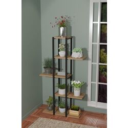 Стеллаж для цветов Prestige 5 Layer 24x60x110 (Pine/Black)