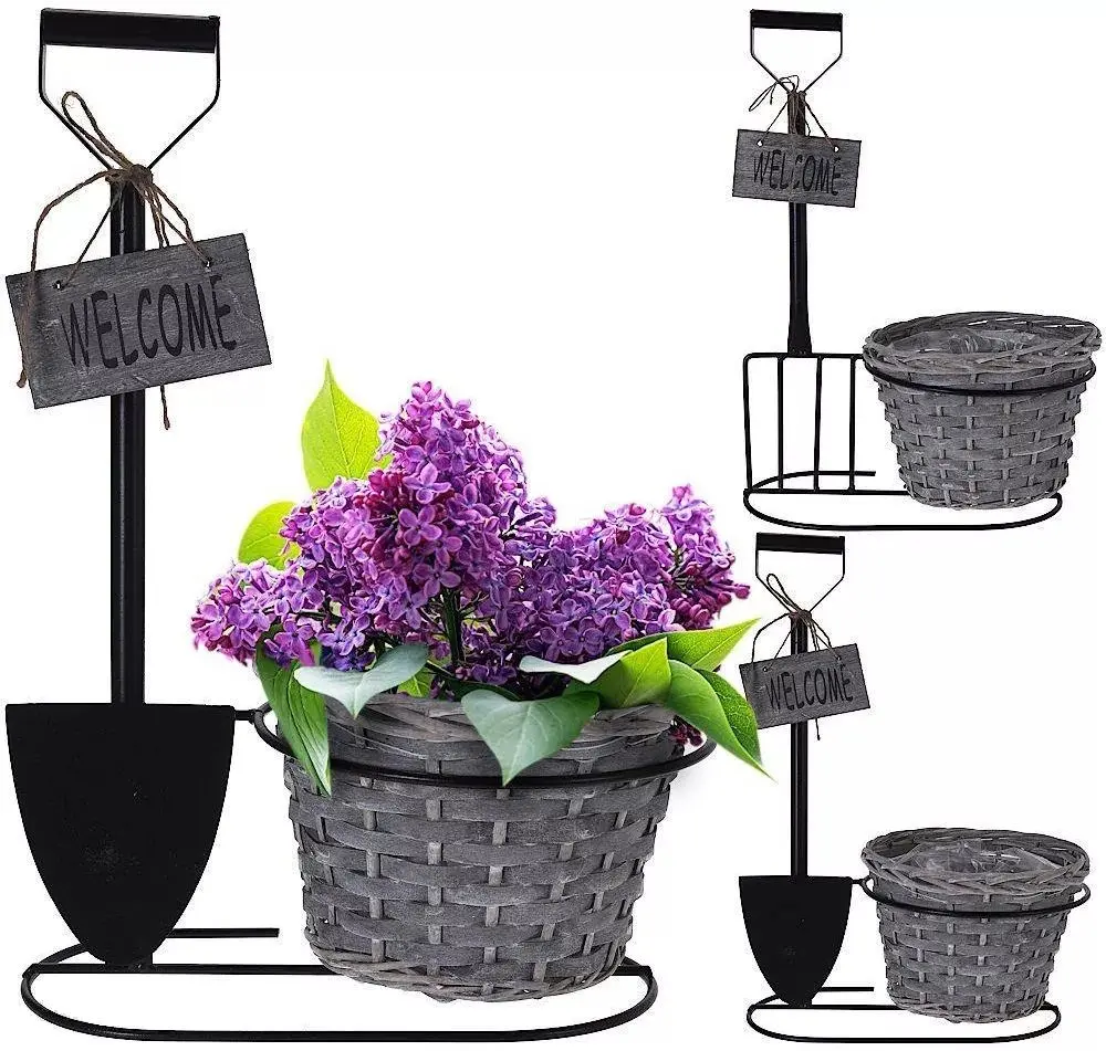 Ghiveci Progarden Shovel 46.5x33x22cm (Black/Grey) - 2