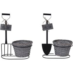 Ghiveci Progarden Shovel 46.5x33x22cm (Black/Grey) Thumb