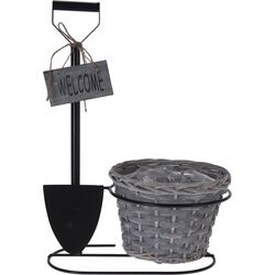 Ghiveci Progarden Shovel 46.5x33x22cm (Black/Grey)