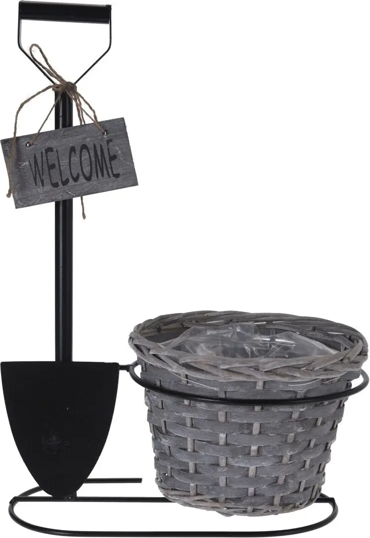 Ghiveci Progarden Shovel 46.5x33x22cm (Black/Grey)