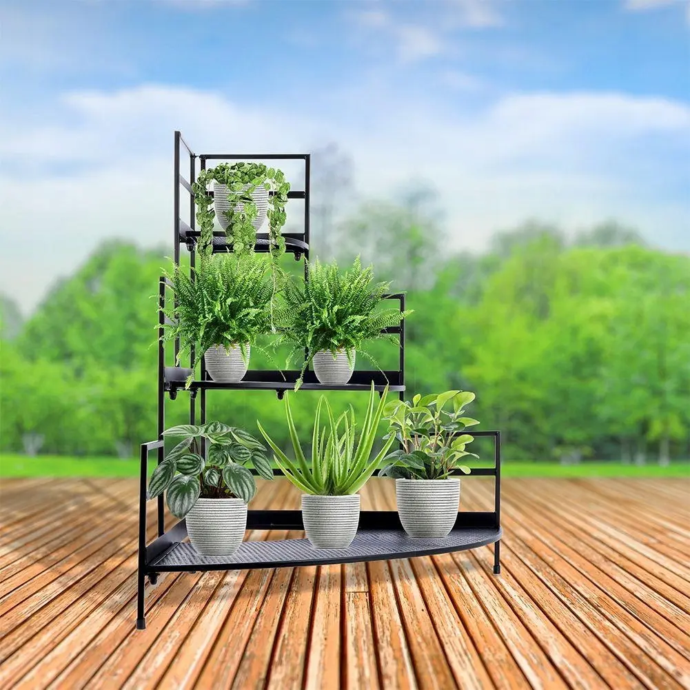 Etajera pentru flori Progarden 24738 (Black) - 5