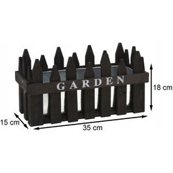 Подставка для цветов Progarden 24804 35x15x18cm (Black) Thumb