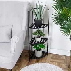 Стеллаж для цветов Progarden 42x30x90cm (Black) Thumb