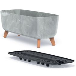 Горшок Prosperplast Gracia Case 58x24 (Beton) Thumb