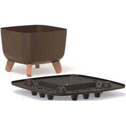 Ghiveci Prosperplast Gracia Square Eco Wood 24x24 (Cofee) Thumb