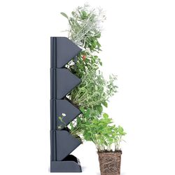 Набор цветочных горшков Prosperplast 289885 (Grey) Thumb