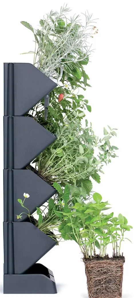 Набор цветочных горшков Prosperplast 289885 (Grey)