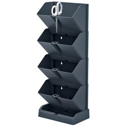 Set ghiveciuri pentru flori Prosperplast 289885 (Grey)