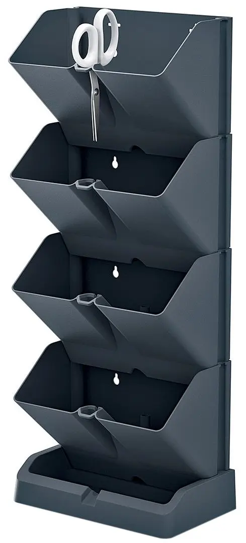 Набор цветочных горшков Prosperplast 289885 (Grey)