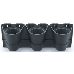 Set ghiveciuri pentru flori Prosperplast 289915 (Anthracite) Thumb