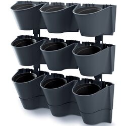 Set ghiveciuri pentru flori Prosperplast 289915 (Anthracite) Thumb