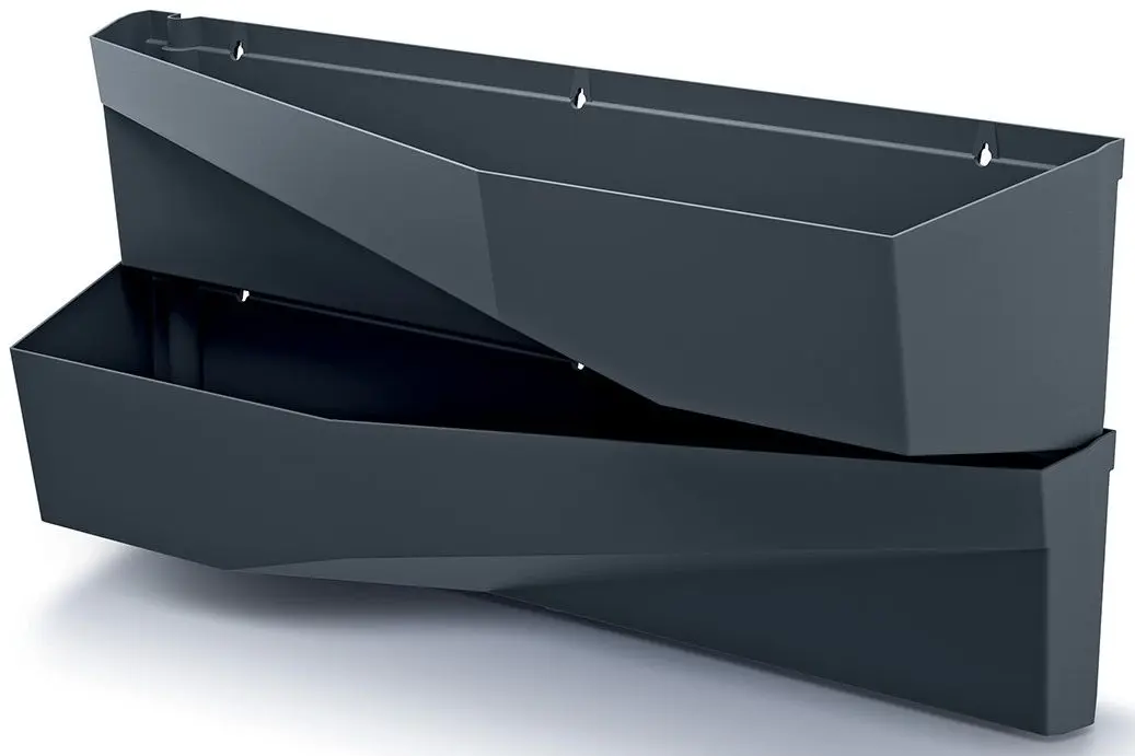 Set ghiveciuri pentru flori Prosperplast 289922 (Grey)