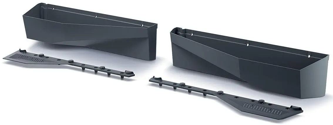 Set ghiveciuri pentru flori Prosperplast 289922 (Grey)