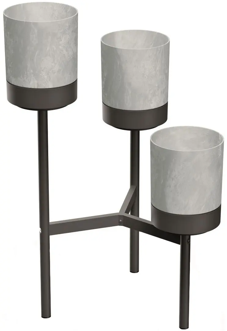 Подставка для цветов Prosperplast 475257 (Grey/Black)