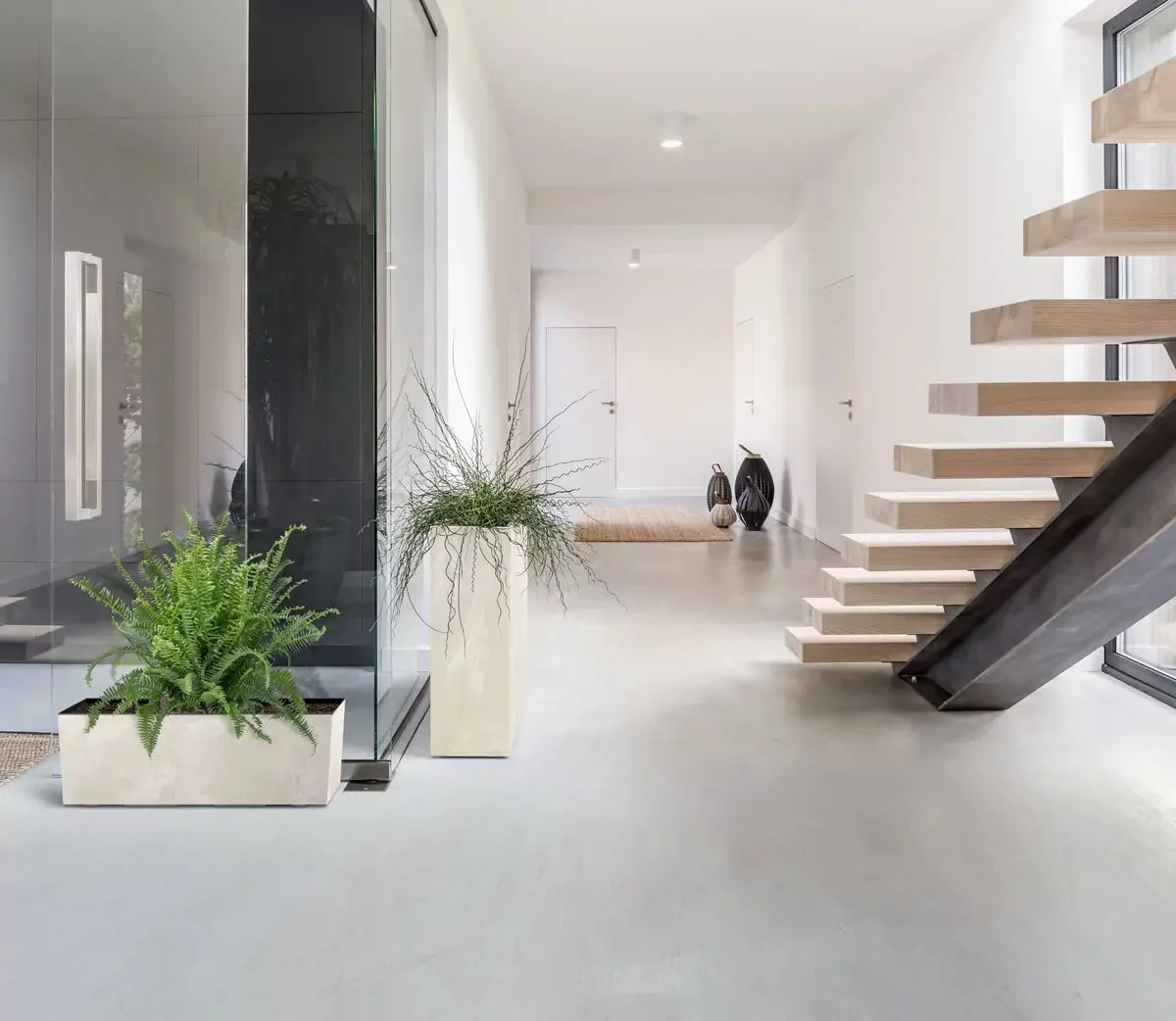 Jardiniera Prosperplast Urbi Case Beton Effect (Cream) - 2