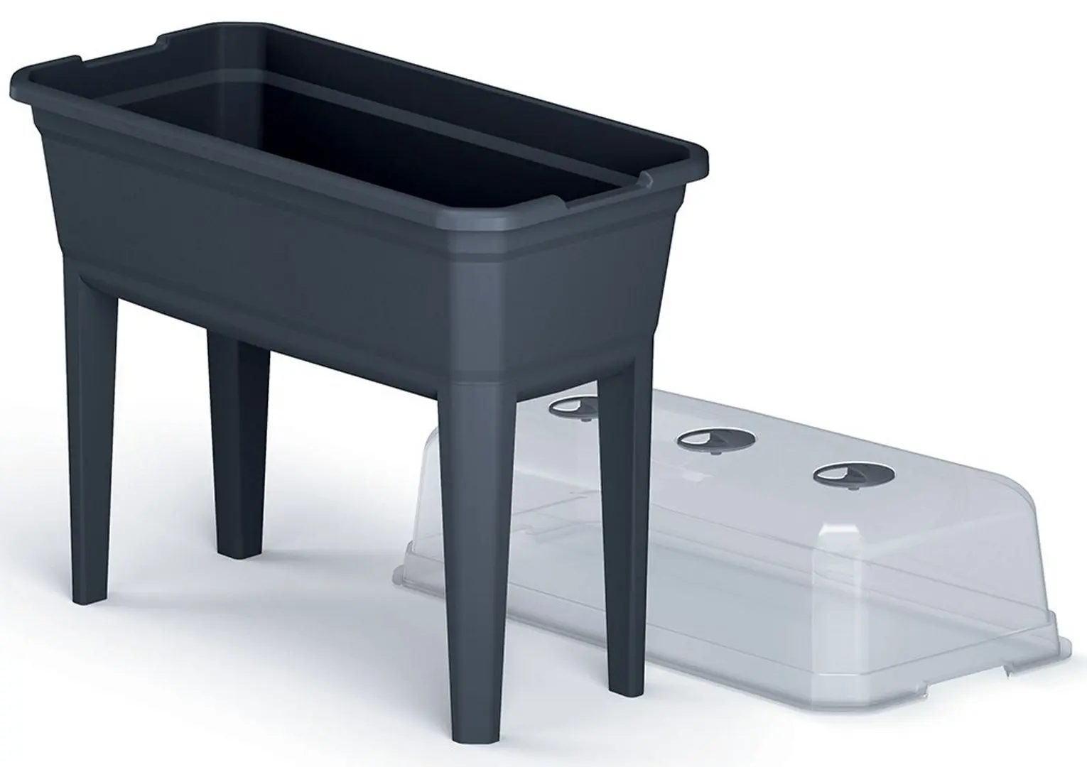 Горшок Prosperplast Respana 363981 (Anthracite)