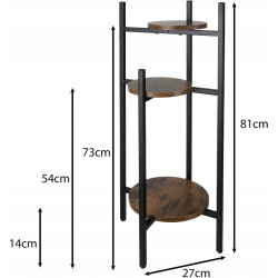 Стеллаж для цветов Ruhhy 25627 (Black/Brown) Thumb