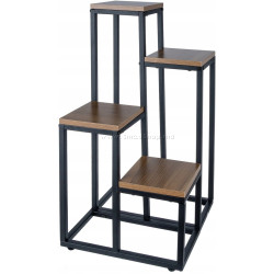 Стеллаж для цветов Ruhhy 25997 (Black/Brown)