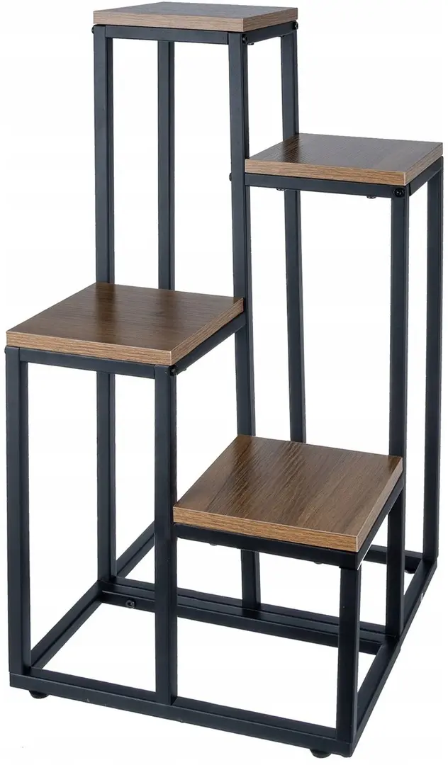 Стеллаж для цветов Ruhhy 25997 (Black/Brown)