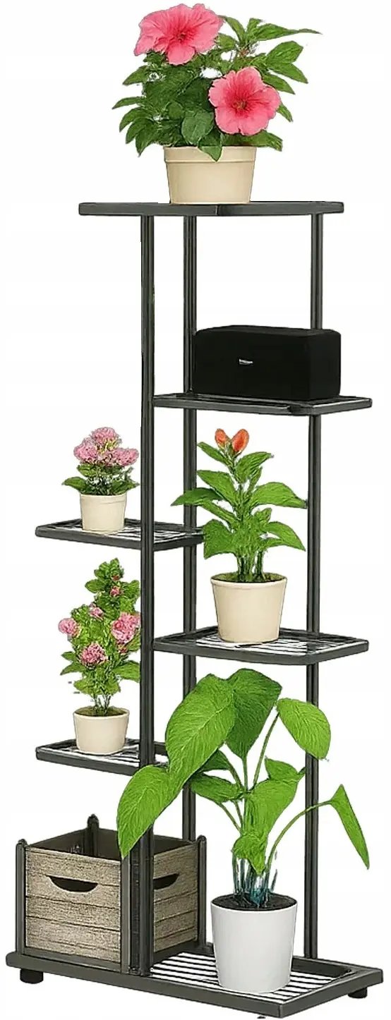 Стеллаж для цветов Ruhhy 26040 (Black) - 5