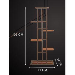Стеллаж для цветов Ruhhy 26040 (Black) Thumb