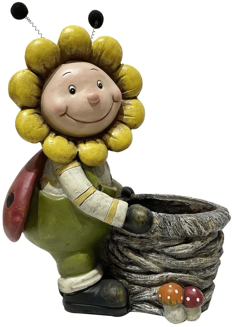 Ghiveci Saska Garden Bee Biedronka (Brown/Green)